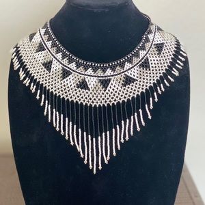Mexican Handmade Beaded Bib Necklace